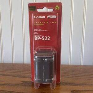 New Canon BP-522 Genuine battery 2200 mAh Cannon Lithium Ion Battery Pack